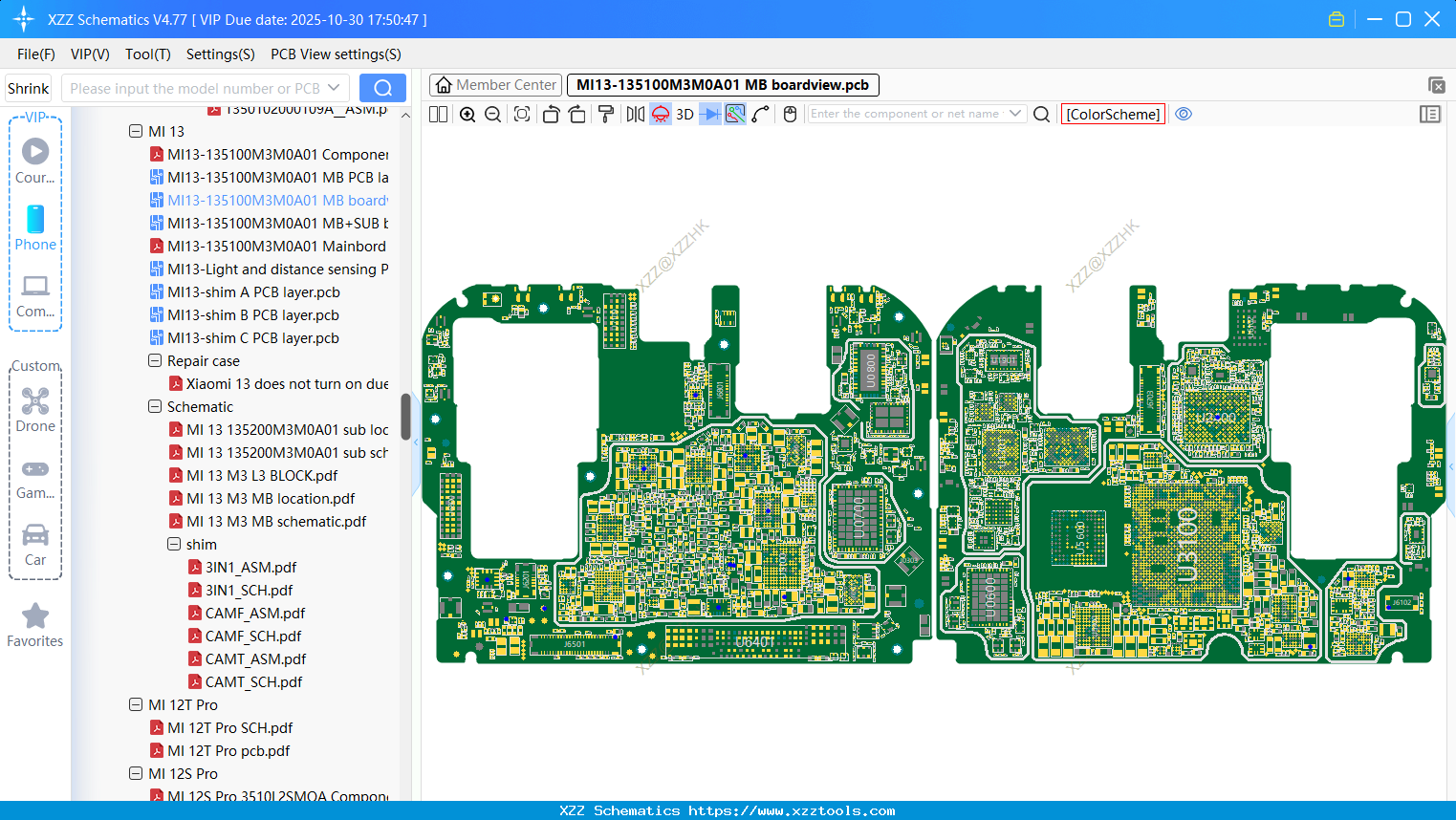 Xiaomi MI13-135100M3M0A01 MB Boardview